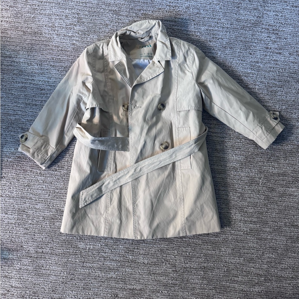 Kids Beige Trench Coat
